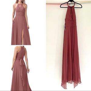 NWT Azazie Maylee Desert Rose Bridesmaid Dress size 8
